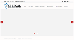 Desktop Screenshot of kslegal.ca